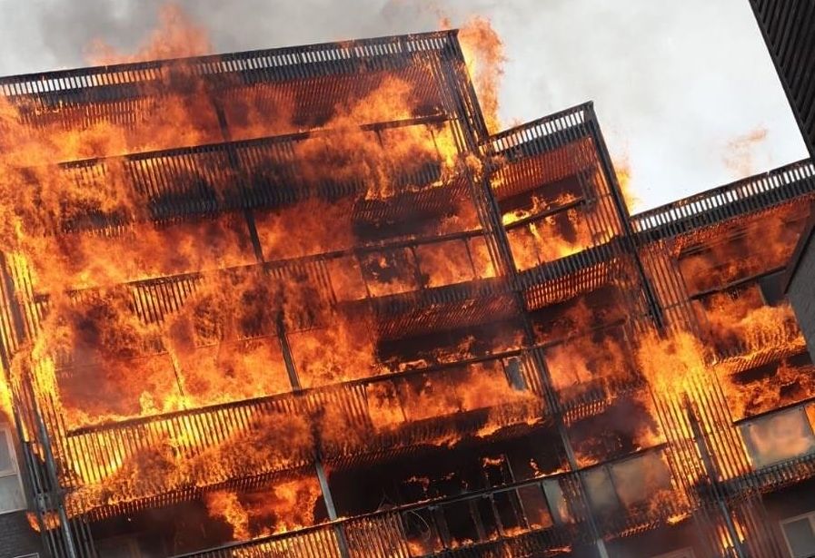 Timber Balcony Fire Barking